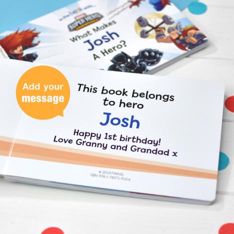 Personalised What Makes Me a Hero Marvel Board Book Extra Image 2